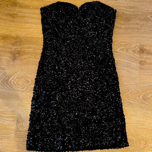 Black Strass Dress - Picture 1 of 3